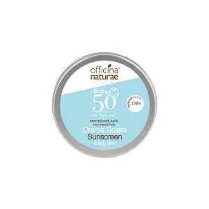 Officina Naturae Fényvédő krém gyermekeknek és érzékeny bőrre SPF 50, fém tégelyben (75 ml) - illatmentes