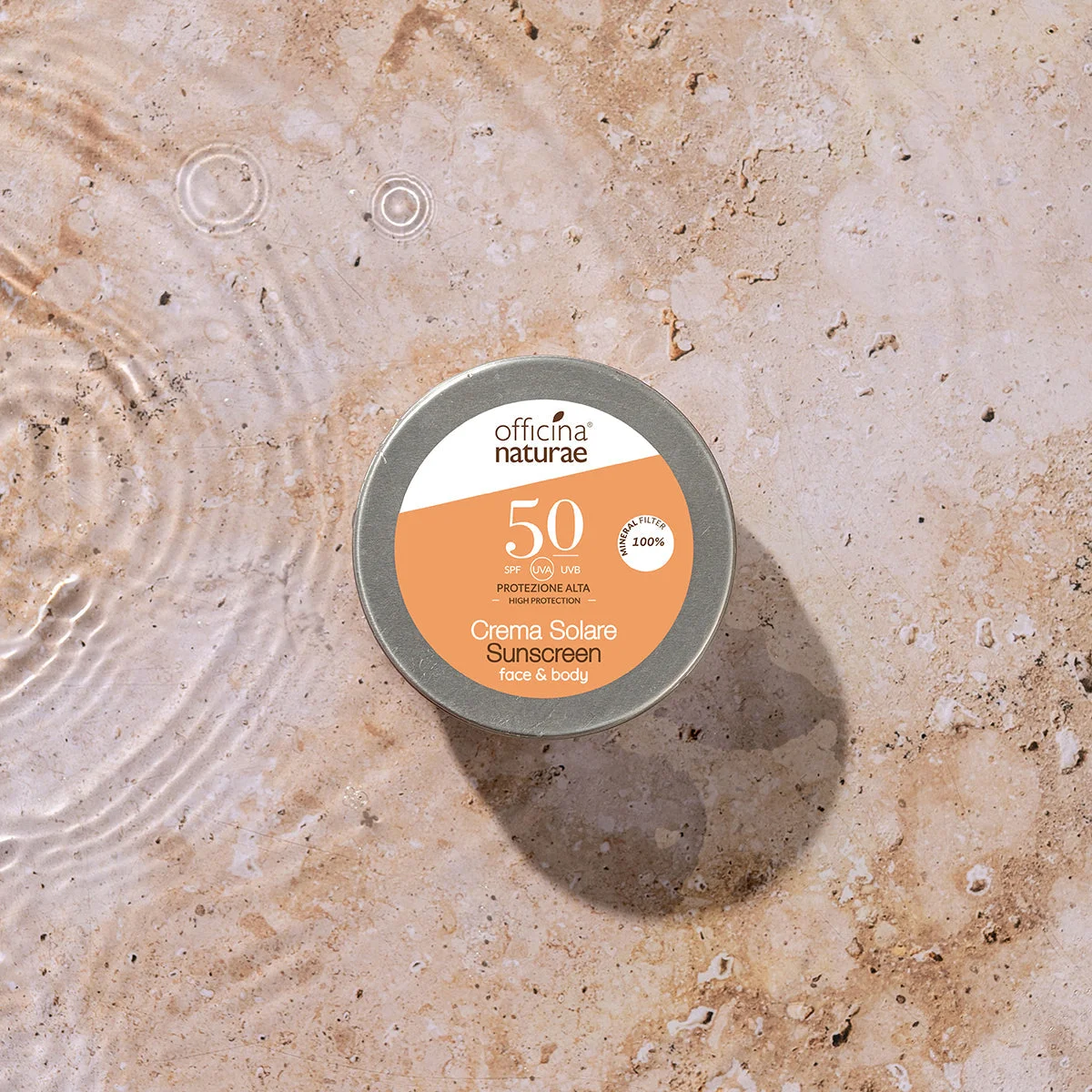 Officina Naturae Naptej SPF 50 fémdobozban (75 ml) - illatanyag-mentes