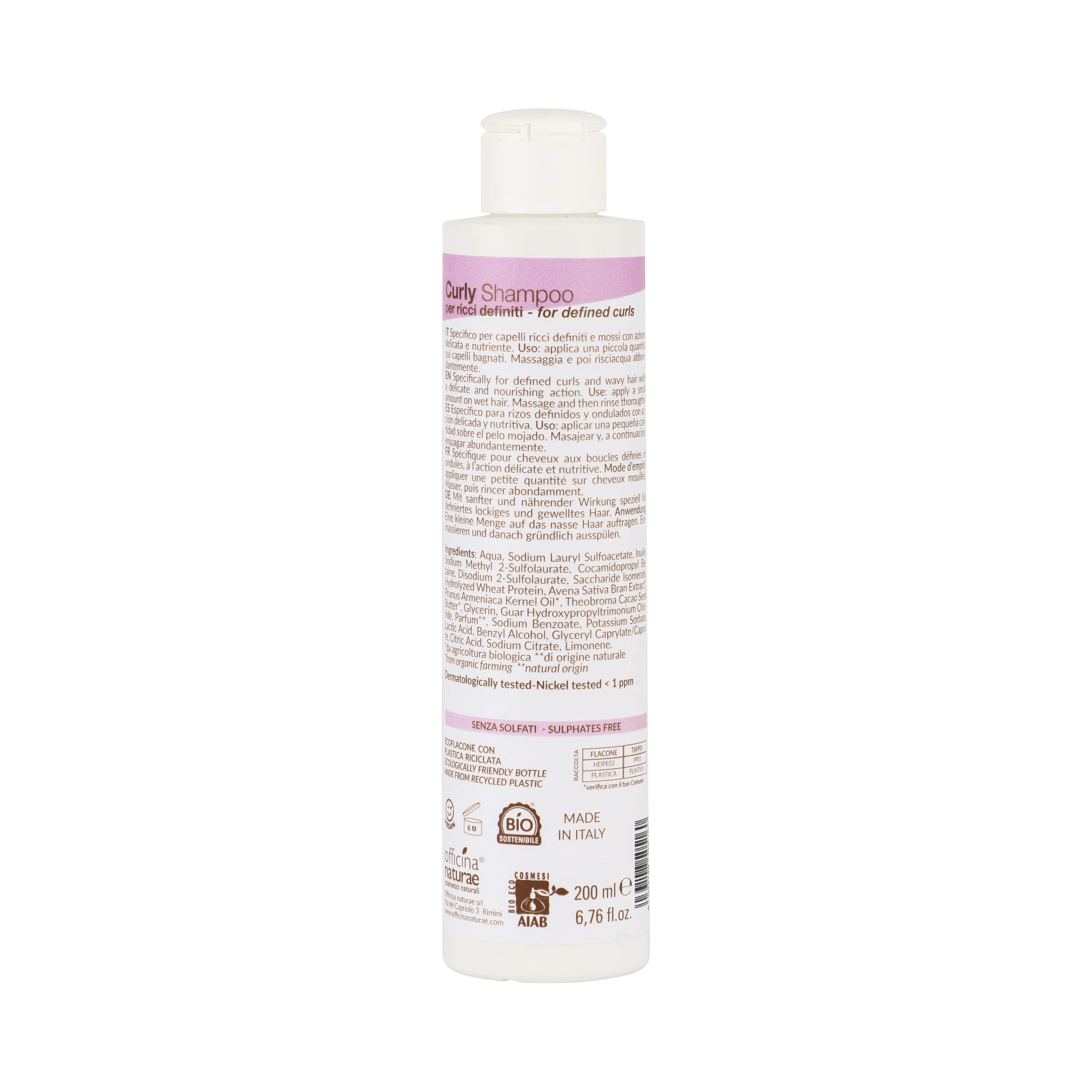 Officina Naturae Ápoló sampon selymes és definiált fürtökhöz (200 ml) - definiálja és lágyítja a fürtöket