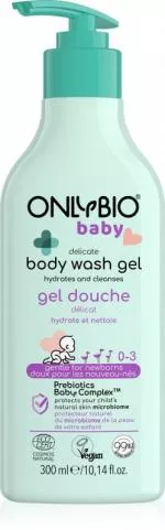 OnlyBio Gyengéd babafürdető (300 ml) - születéstől kezdődően alkalmas