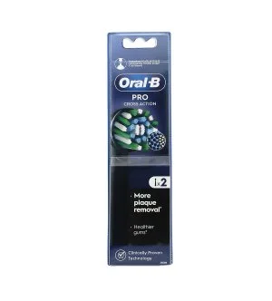 Oral-B Pro Cross Action pótfej 2 db Black