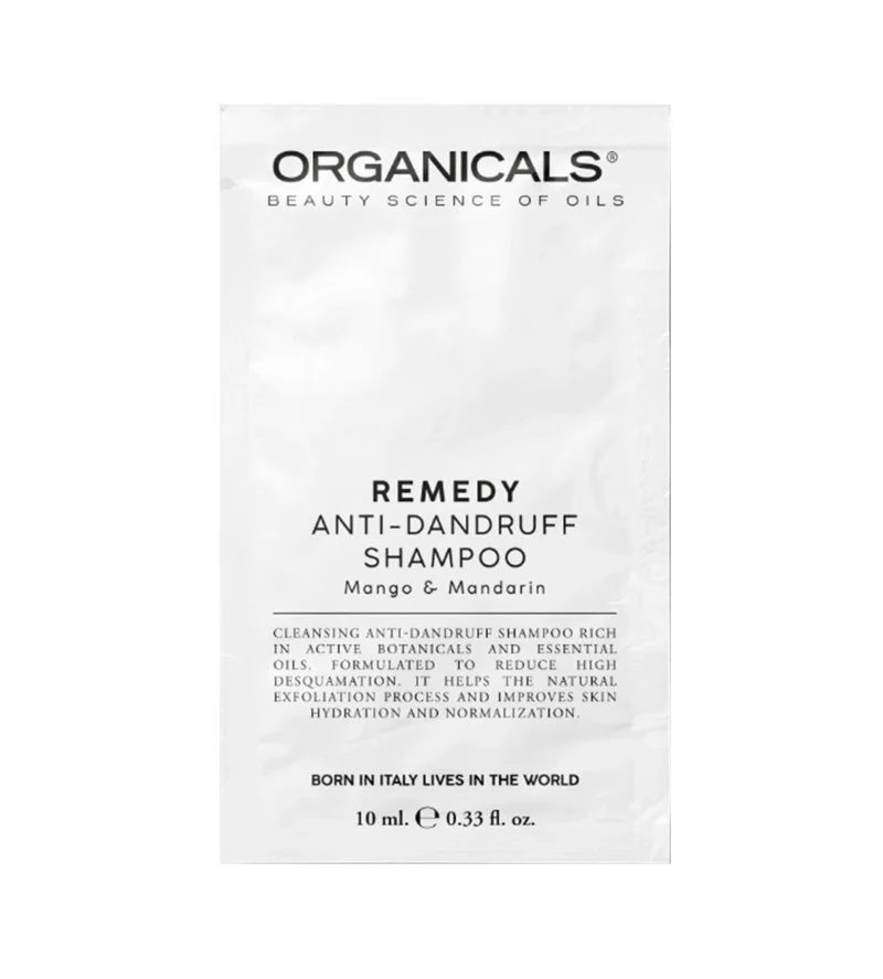 REMEDY Mangó & Mandarin tisztító korpásodás elleni sampon 10 ml