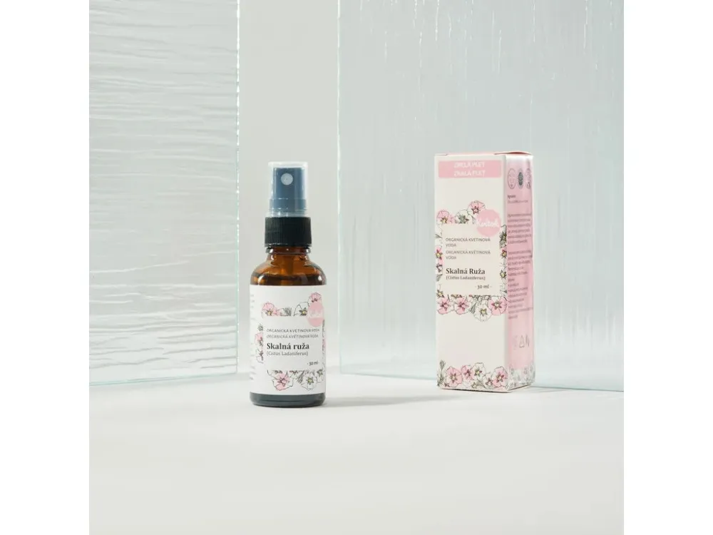Kvitok Szerves virágos víz - szkalin rózsa (100ml)