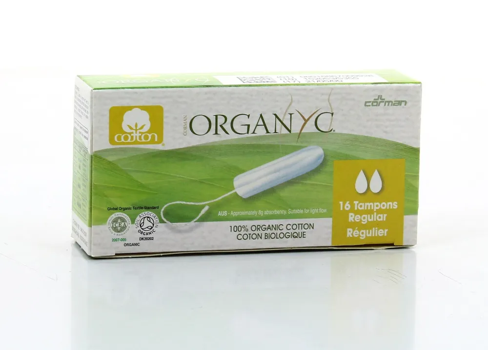 Organyc Normál tamponok (16 db) - 100% organikus pamut, 2 csepp