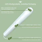 Organyc Tamponok applikátorral Regular (16 db) - 100% bio-pamut, 2 csepp