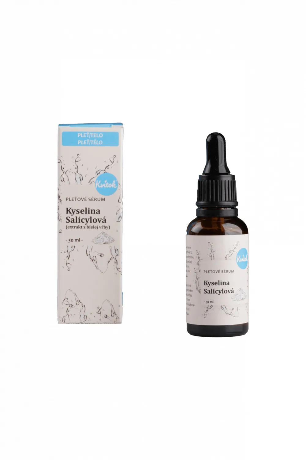 Kvitok Arcszérum - szalicilsav (30 ml) - segít a problémás bőrön