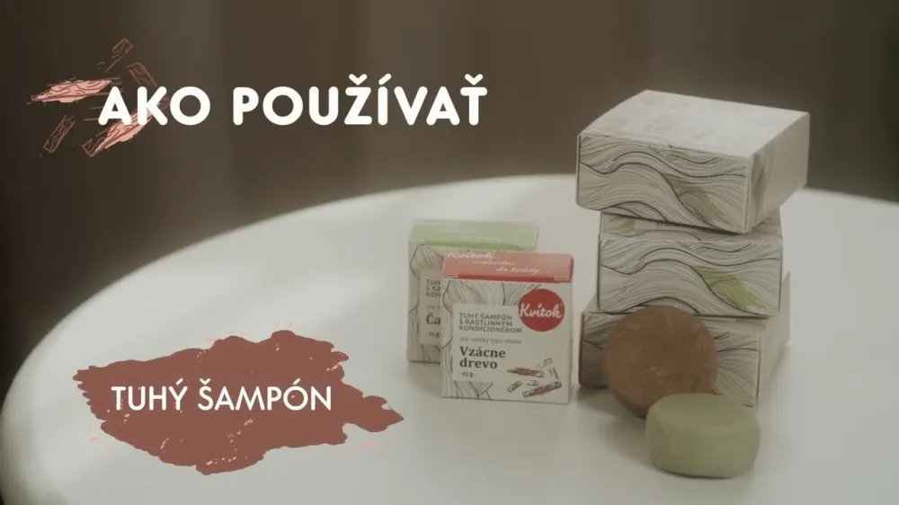 Kvitok Prebiotikus szilárd sampon szennyeződés elleni védelemmel Korpásodás elleni védelem - 50 g