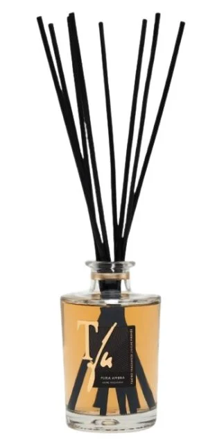 PURA AMBRA PÁLCIKÁK 250 ML OTTHONILLATOSÍTÓ (10 db 30 cm-es fekete bambuszpálcikát tartalmaz)