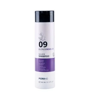 PURING 09 BlondeResolve Silver Shampoo neutralizáló sampon szőke, ősz és szőkített hajra