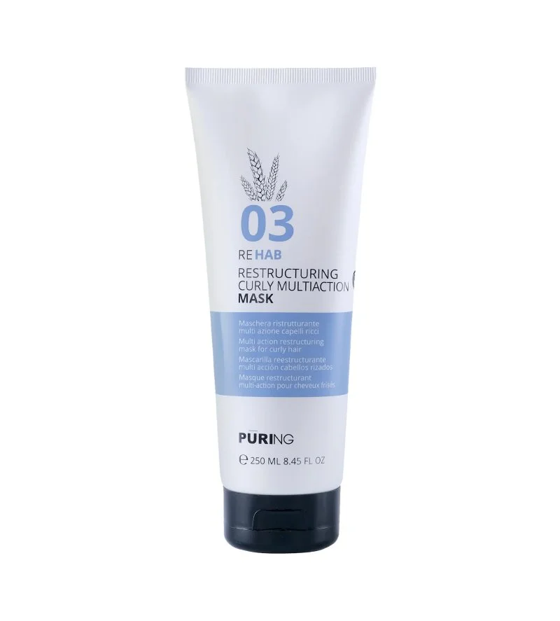 03 Rehab Restructuring Curly Multi Action Mask intenzív hidratáló maszk göndör, hullámos és göndörödő hajra 250 ml