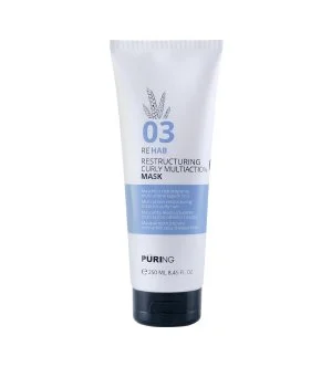 PURING 03 Rehab Restructuring Curly Multi Action Mask intenzív hidratáló maszk göndör, hullámos és göndörödő hajra