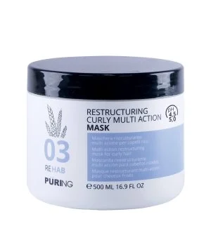 PURING 03 Rehab Restructuring Curly Multi Action Mask intenzív hidratáló maszk göndör, hullámos és szöszös hajra