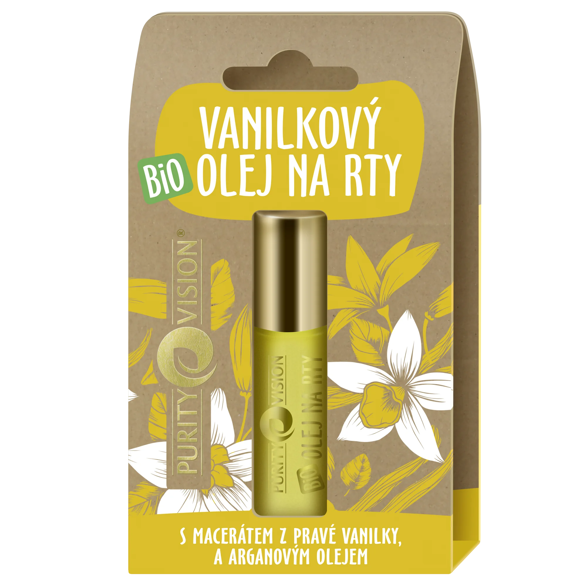Purity Vision BIO vaníliás ajakolaj (10 ml) - illatos segítség a kiszáradt ajkaknak