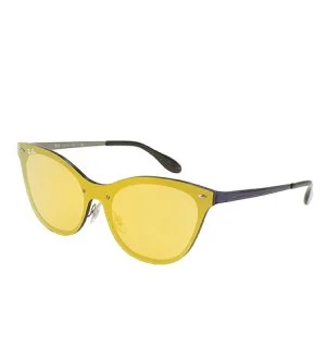 Ray-Ban RB3580N Blaze Cat Eye napszemüveg 43x140 mm narancssárga-arany nőknek