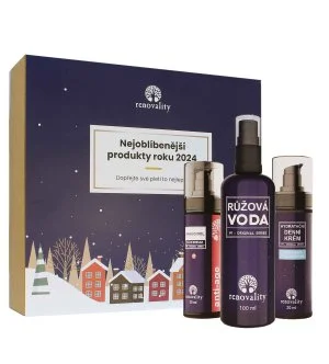 Renovality Original Series 2024 legnépszerűbb termékei Bakuchiol szérum 30 ml + rózsavíz 100 ml + nappali krém hialuronsavval