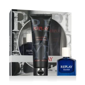 Replay Essential for Him eau de toilette férfiaknak 30 ml + tusfürdő