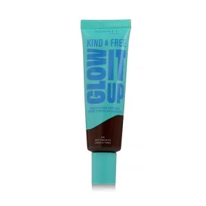 Rimmel Kind & Free Glow It Up színezett hidratáló arckrém (605 Deep Chocolate)