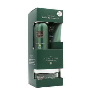 Rituals The Ritual of Jing ajándékcsomag tusfürdő 50 ml + testradír 125 g + testápoló krém