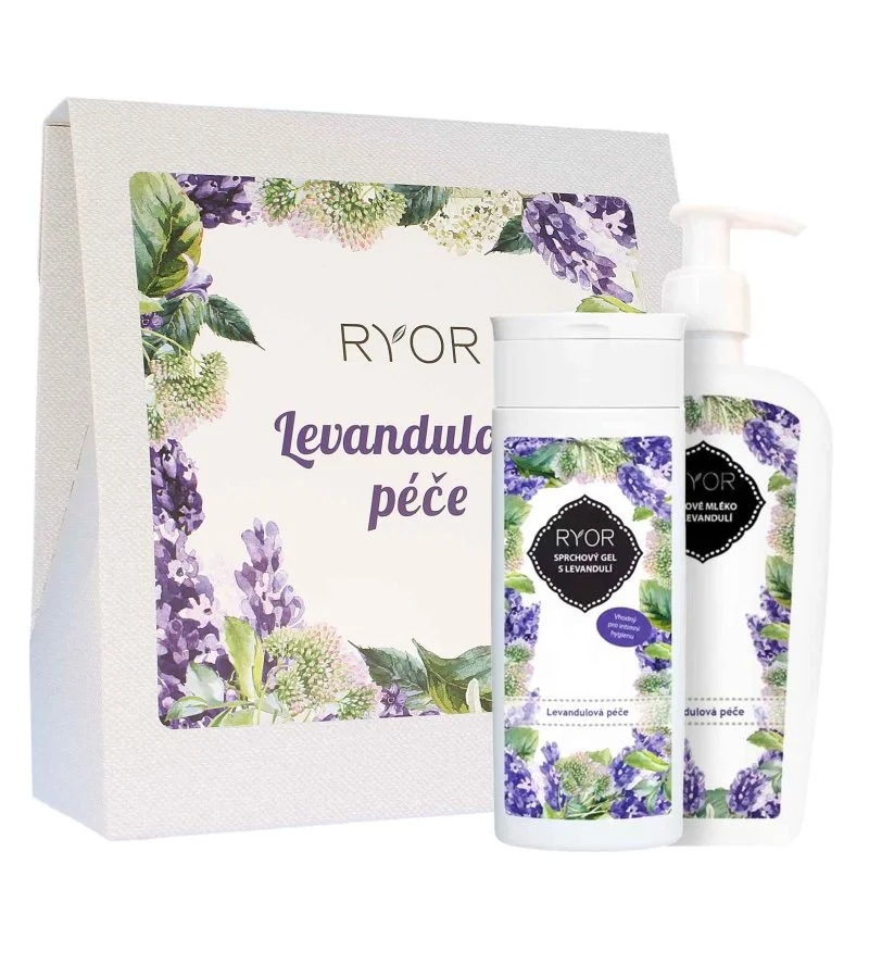 Lavender ajándékcsomag tusfürdő 200 ml + testápoló tej