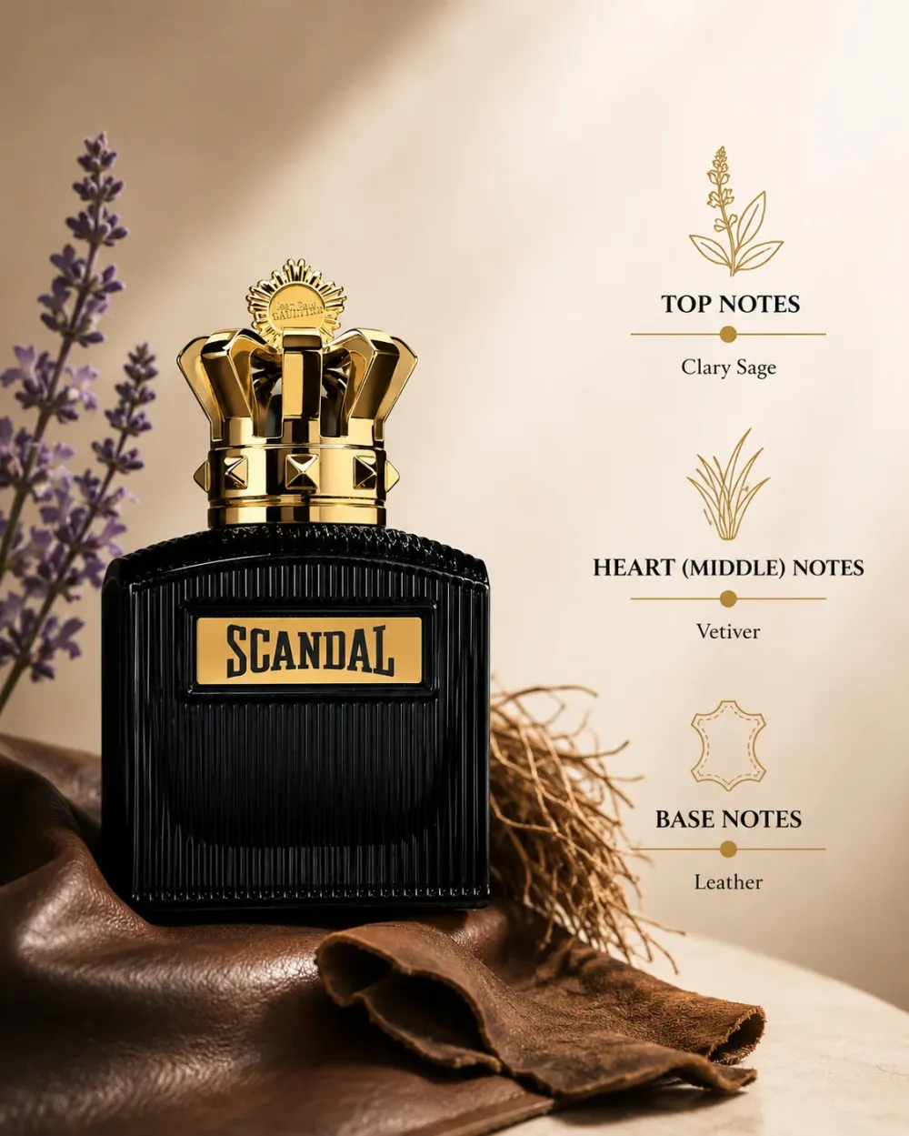 Scandal Pour Homme Intense Intense eau de parfum férfiaknak 100 ml