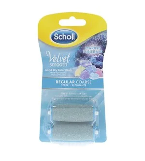 Scholl Velvet Smooth cserefejek tengeri ásványi anyagokkal közepesen durva 2 db