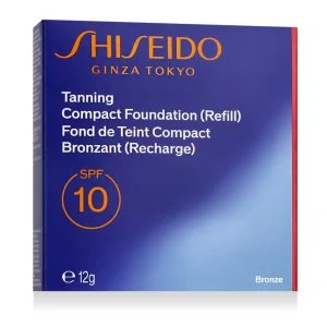 Shiseido Barnító kompakt alapozó SPF 10 utántöltő (Bronz) 12 g