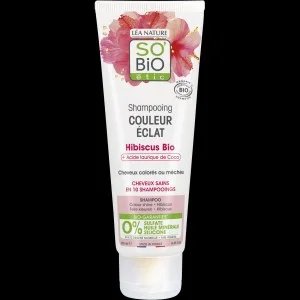 SO’BiO étic Sampon festett és melírozott hajra BIO hibiszkusszal (250 ml) - megőrzi a hajszín ragyogását