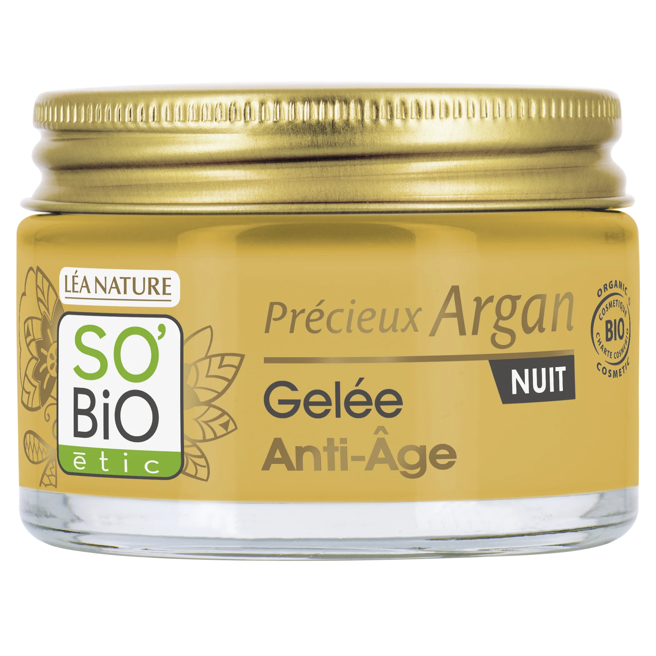 SO’BiO étic Anti-age Precieux Argan éjszakai BIO gél (50 ml) - regenerálja és kisimítja a bőrt
