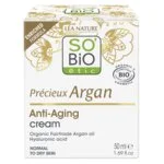 SO’BiO étic Anti-age Precieux Argan BIO nappali krém (50 ml) - hidratálja, feszesíti és ragyogóbbá teszi a bőrt