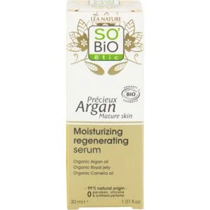 SO’BiO étic Anti-Age Precieux Argan hidratáló és regeneráló szérum GOLD BIO (30 ml) - hialuronsavval