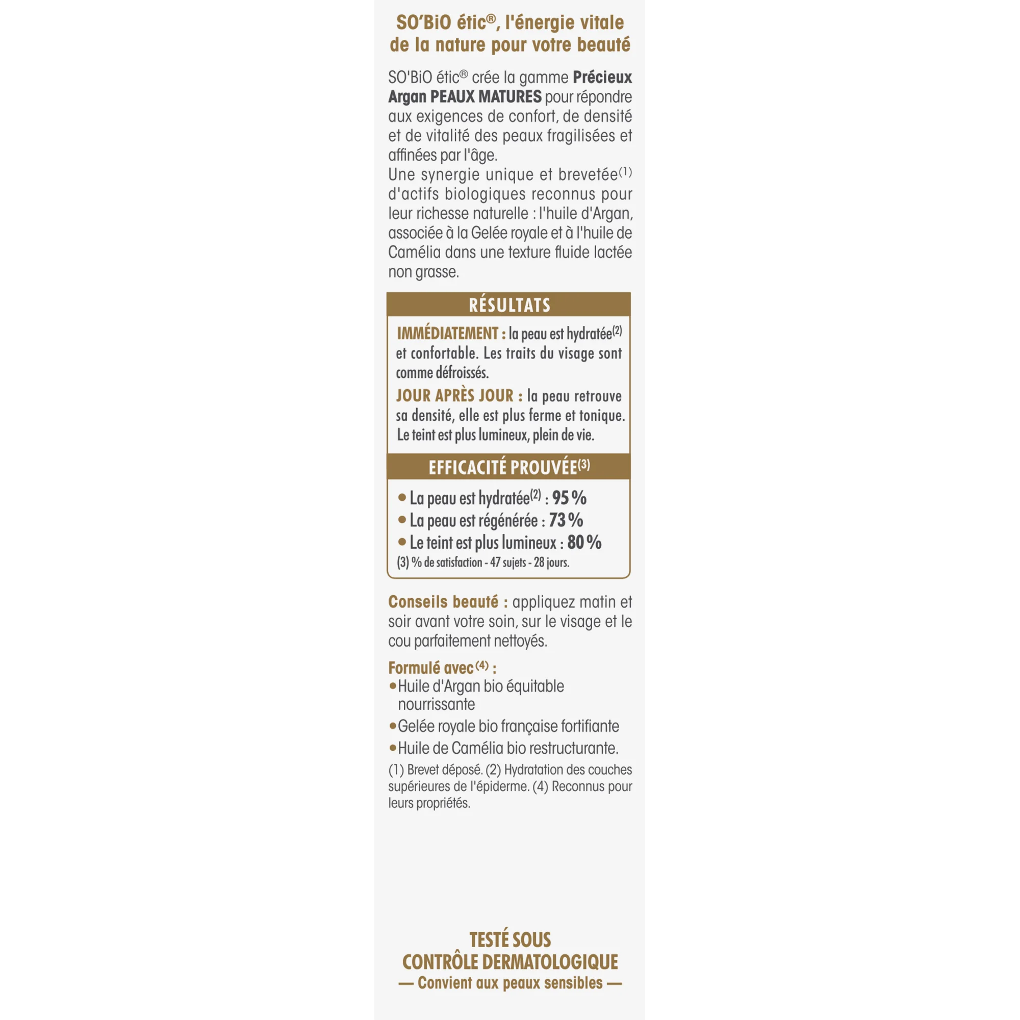 SO’BiO étic Anti-Age Precieux Argan hidratáló és regeneráló szérum GOLD BIO (30 ml) - hialuronsavval