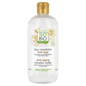 SO’BiO étic Anti-Age Precieux Argan BIO anti-age micellás víz hialuronsavval (500 ml) - hialuronsavval