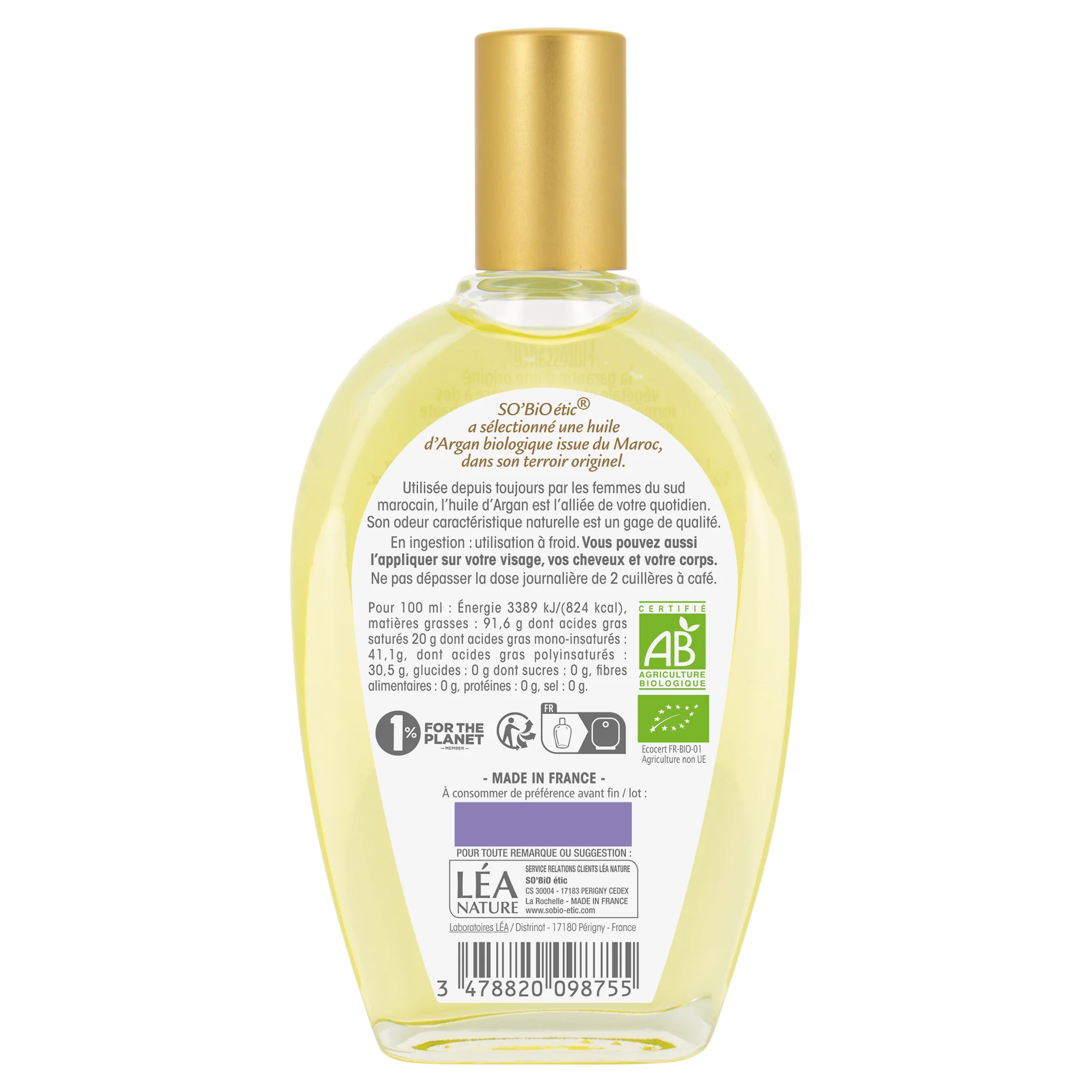 SO’BiO étic BIO argánolaj (50 ml) – a fiatalság és szépség elixírje