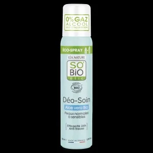 SO’BiO étic Természetes dezodor ECO SPRAY 24h - Aloe vera BIO (100 ml) - akár 24 órán át hatékony