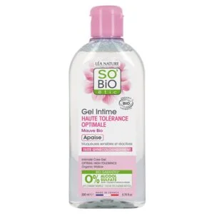 SO’BiO étic Hipoallergén BIO intim lemosó gél (200 ml) – közönséges mályva kivonattal