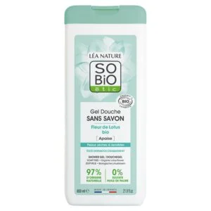 SO’BiO étic BIO SZAPPANMENTES tusfürdő lótuszvirággal (650 ml) - ideális száraz és érzékeny bőrre