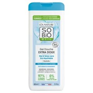 SO’BiO étic EXTRA GYENGÉD tusfürdő BIO Aloe verával (650 ml) - intenzíven hidratál