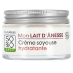 SO’BiO étic Selymes hidratáló krém BIO szamártejjel (50 ml) - minden bőrtípusra, beleértve az érzékeny bőrt is