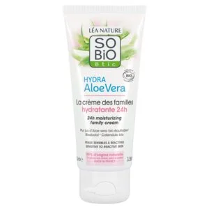 SO’BiO étic Hidratáló hipoallergén krém Aloe verával az egész család számára BIO (100 ml) - hidratál, nyugtat és regenerál