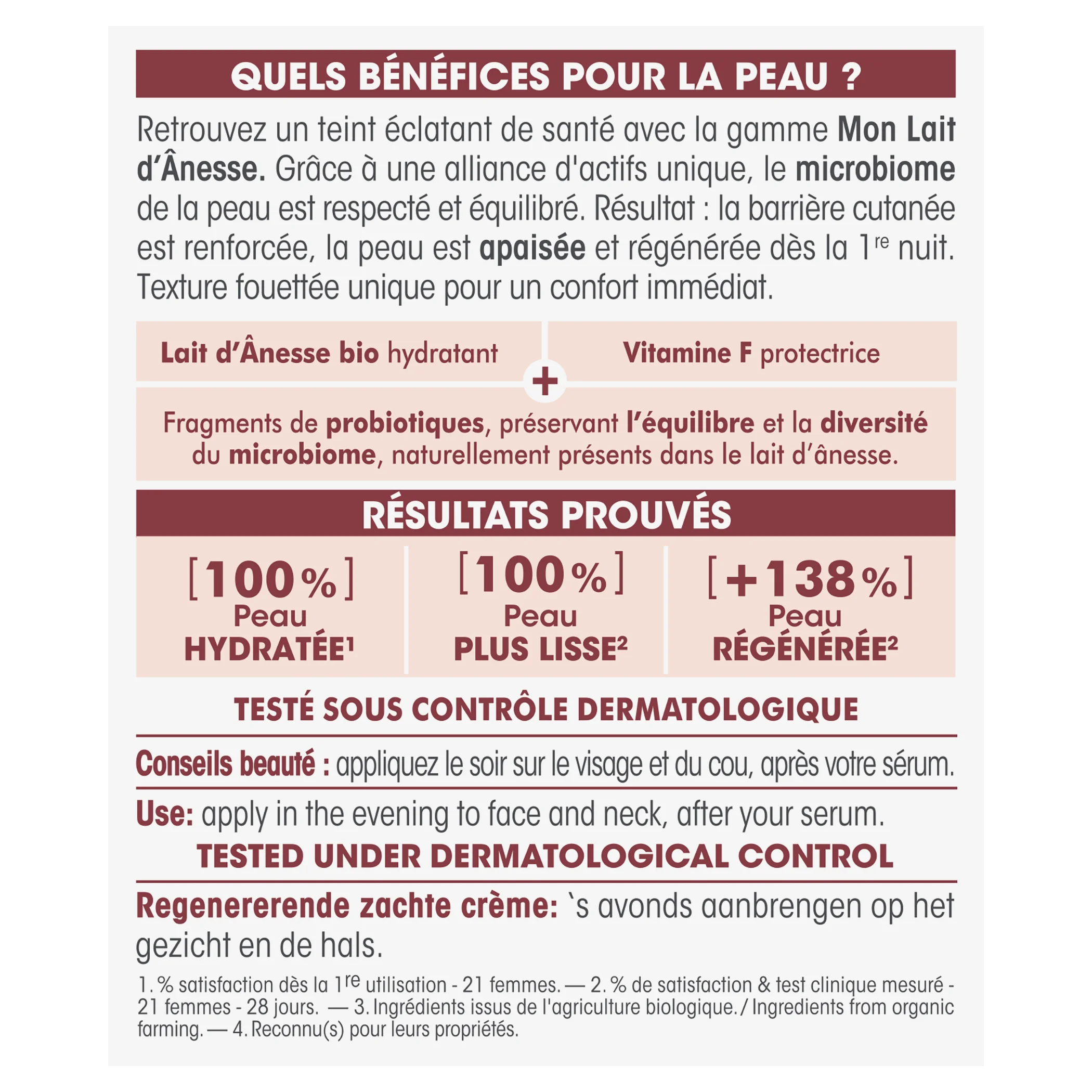 SO’BiO étic BIO éjszakai regeneráló krém szamártejjel (50 ml) - habosított textúra