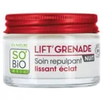 SO’BiO étic Éjszakai ragyogásfokozó ránctalanító krém Lift'Grenade BIO (50 ml) - gránátalmával