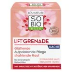 SO’BiO étic Éjszakai ragyogásfokozó ránctalanító krém Lift'Grenade BIO (50 ml) - gránátalmával
