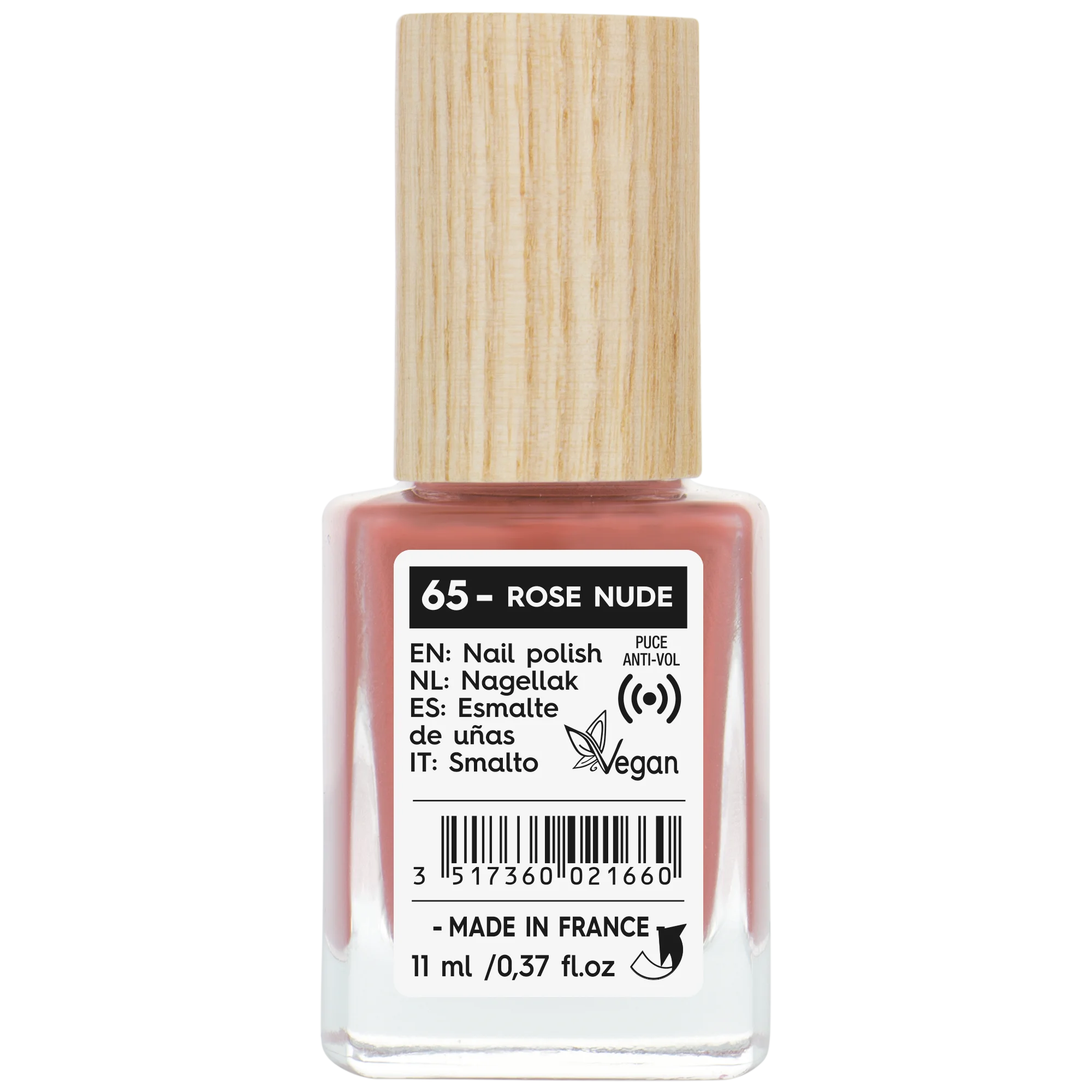 SO’BiO étic Körömlakk - 65 rózsaszín nude (11 ml) - ragyogó és intenzív színnel
