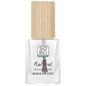 SO’BiO étic Átlátszó körömlakk - alap- és fedőréteg (11 ml) - erősíti és simítja a körmöket