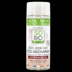 SO’BiO étic 24 órás hidratáló roll-on dezodor utántöltő BIO szamártejjel (150 ml) - egy utántöltő három roll-ont helyettesít