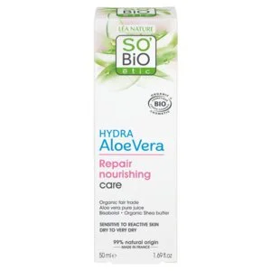 SO’BiO étic Tápláló regeneráló ápolás Aloe verával érzékeny bőrre BIO (50 ml) - hidratálja és táplálja a bőrt