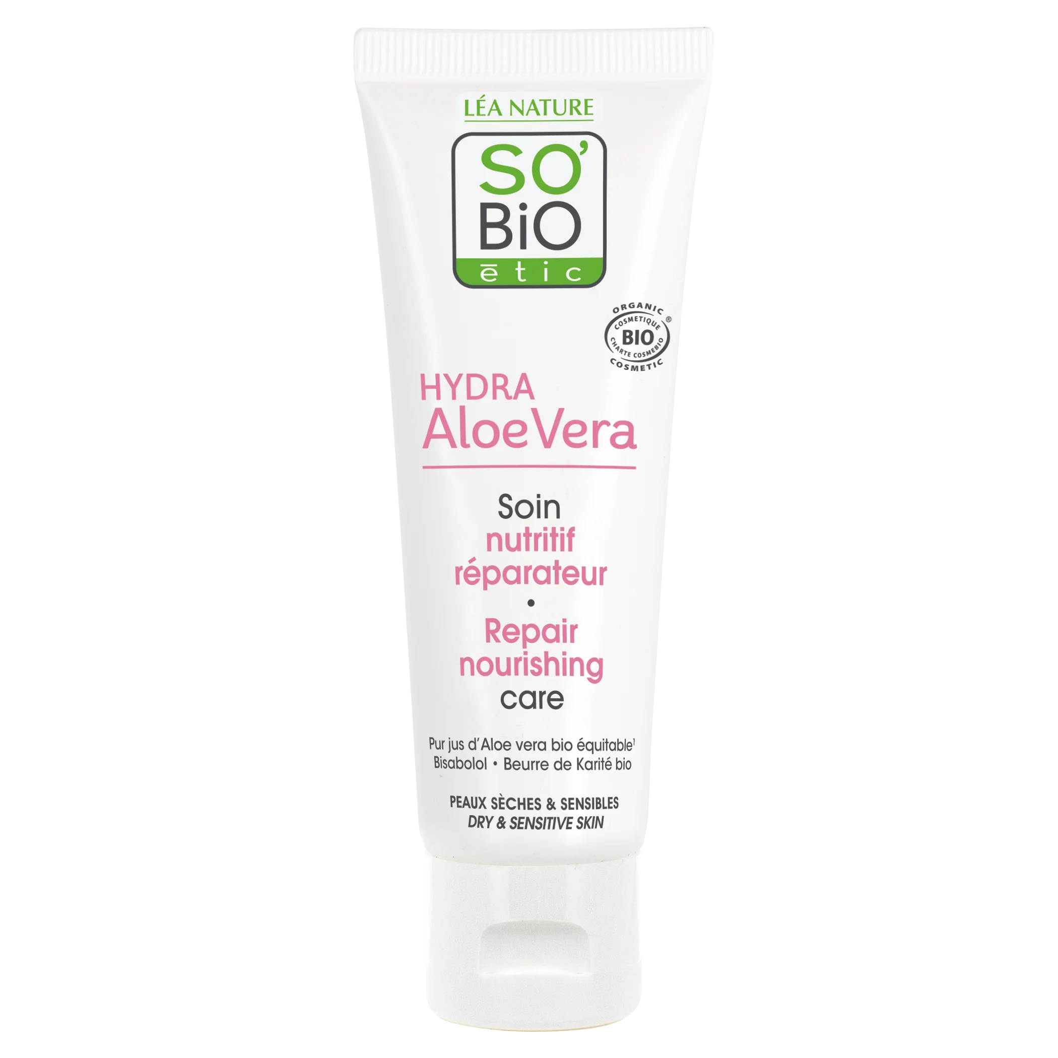 SO’BiO étic Tápláló regeneráló ápolás Aloe verával érzékeny bőrre BIO (50 ml) - hidratálja és táplálja a bőrt