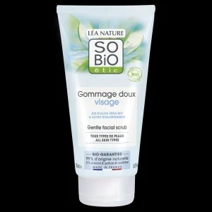 SO’BiO étic Gyengéd, gyakori használatra alkalmas, hidratáló BIO Aloe vera hámlasztó (150 ml) - hialuronsavval