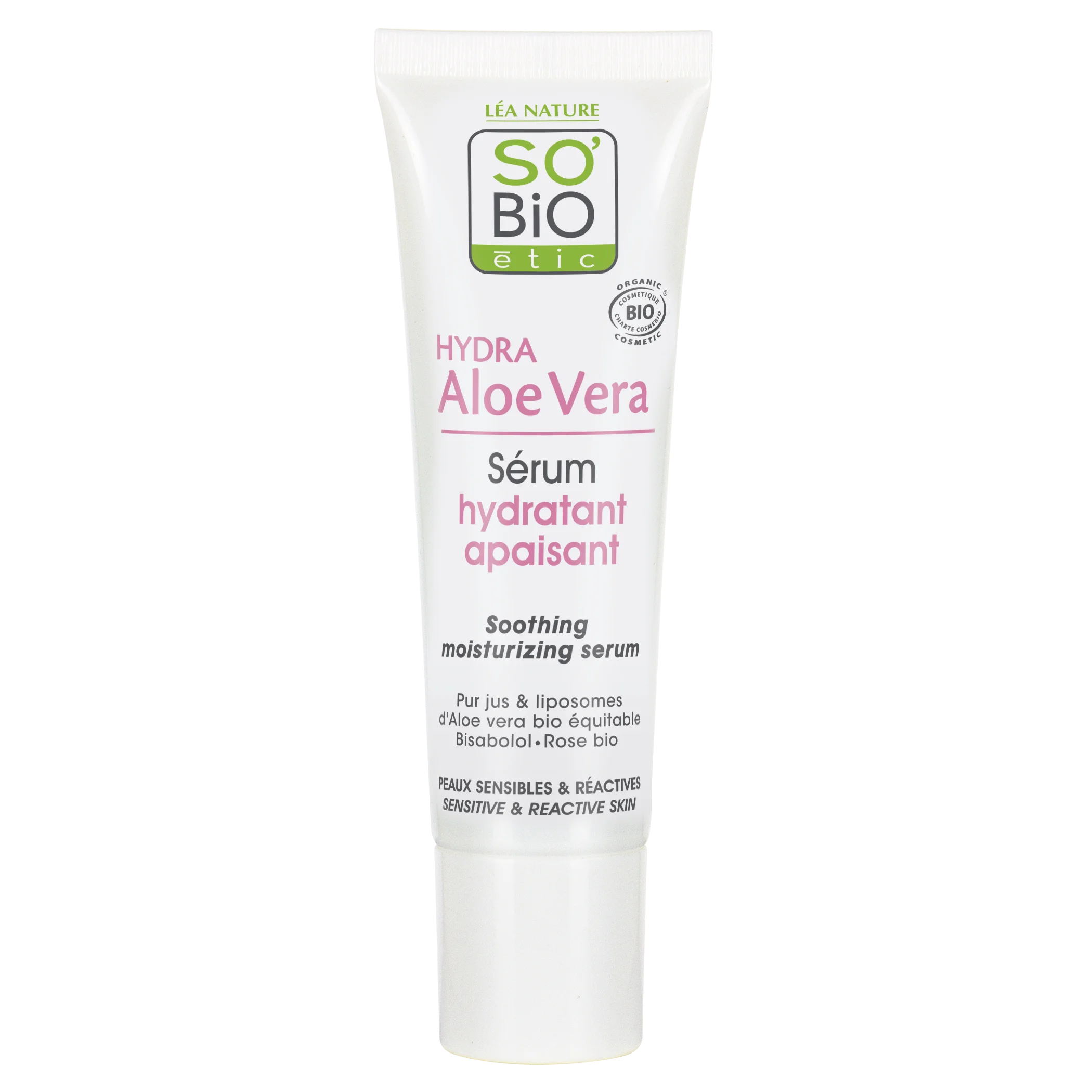 SO’BiO étic Aloe verás arcszérum – nyugtatás és hidratálás érzékeny bőrre BIO (30 ml) – hidratál, nyugtat és ragyogóvá tesz