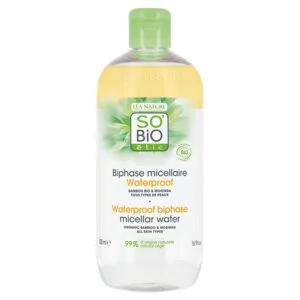 SO’BiO étic Kétfázisú micellás víz - Pur BAMBOO BIO (500 ml) - bio bambusszal és moringával